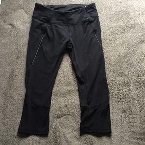 Black with Mesh Workout Leggings